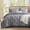 01 Grey, variant on U by Bedsure Full Comforter Set Slate Blue, Bed in a Bag Full Size Bedding, 7 Pieces Pinch Pleat All Season Comforter