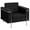 Black, variant on Flash Furniture HERCULES Lesley Series Contemporary Black LeatherSoft Chair with Encasing Frame