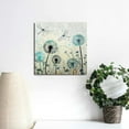 thumbnail image 4 of Fenyluxe Dandelions Dragonflies Canvas Wall Art Decor Frame Ready To Hang - High Definition Print - Made in USA 12x12in, 4 of 6