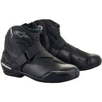 Alpinestars SMX-1 R V2 Mens Leather Motorcycle Boots Black 46 EUR