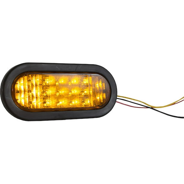 Buyers Products 6 Inch Ultra Bright Quad Flash Oval LED Recessed Strobe