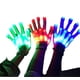 thumbnail image 2 of Guantes LED, guantes intermitentes multicolores LED, guantes coloridos con esqueleto intermitente, guante LED luminoso, para adultos, Halloween, Navidad, cumpleaños, fiestas rave, 2 of 5