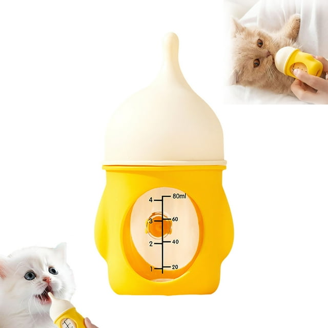 Biberon Réutilisable en Silicone Étanche pour Chiots et Petits Animaux avec Conception Sécurisée