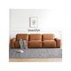 thumbnail image 3 of Leather Corner Sofa First Layer Cowhide Italian Style Minimalistic Straight Row Three-Seat Tofu Block Sofa  living room sofa My Lux Decor Round, 3 of 7