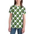 thumbnail image 3 of Wukai Happy Watermelon Youth Unisex Short Sleeve T-Shirt for Boys, Girls, Teens, and Kids-Medium, 3 of 7