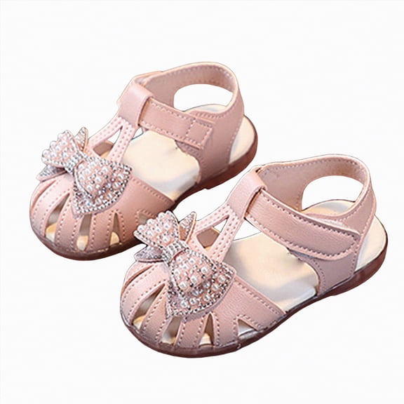 Duqingm Water Sandals Toddler Classic Fisherman Sandals Girls Closed Toe Water Pool Beach Sandal Naturally Splay Pink,7