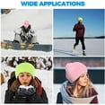 thumbnail image 4 of 2 Pieces 3-Hole Ski Mask Knitted Face Cover Winter Balaclava Full Face Mask for Men Women Outdoor Sports (Red), 4 of 5