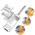 thumbnail image 3 of Rallador de queso de acero inoxidable, herramienta de cocina ajustable, manual, 3 of 4