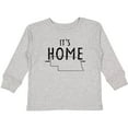 thumbnail image 3 of Inktastic It's Home State of Nebraska Outline Distressed Text Boys or Girls Long Sleeve Toddler T-Shirt, 3 of 5