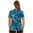 thumbnail image 3 of Just Love Tie Dye V-neck T-Shirt (Tie Dye Blue, Large), 3 of 3