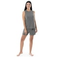 thumbnail image 2 of Fruit of the Loom Women's Breathable Muscle Tank Top and Short-2 Piece Pajama Set, 2 of 6