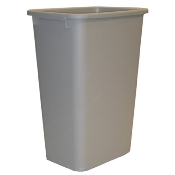 Knape & Vogt Replacement Bin, 50 Qt, 21-5/8" Height, 15-3/8" Width, 11-1/8" Depth Platinum, 8/Case NO lid available for 50 QT