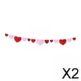 thumbnail image 1 of 2x Decoración Del Día de San Valentín, Corazón Colgante de Guirnalda, Guirnalda de Fieltro, Guirnalda ones para El Día de San Valentín, Pancar 2 piezas, 1 of 8