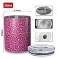 thumbnail image 4 of Leopard 12oz Stainless Steel Coffee Mug – Double-Wall Insulated Cup with Spill-Resistant Lid, 360° Full-Print Design, Keeps Drinks Hot & Cold for Home, Office, Travel,Thanksgiving,Christmas, 4 of 5