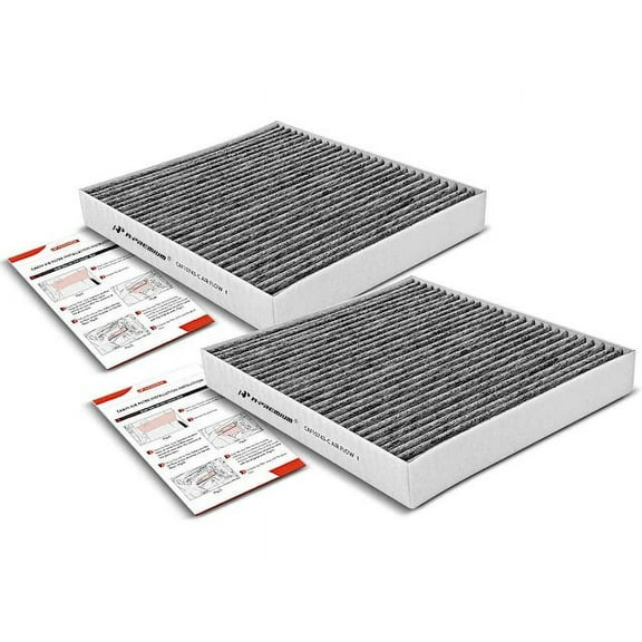 Cabin Air Filter Set 2 - Compatible with 2008 - 2020 Dodge Grand Caravan 2009 2010 2011 2012 2013 2014 2015 2016 2017 2018 2019