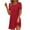 Red, variant on QIPOPIQ Casual T Shirt Dresses for Women Flowy Swing Tunic Dress Pockets Clearance