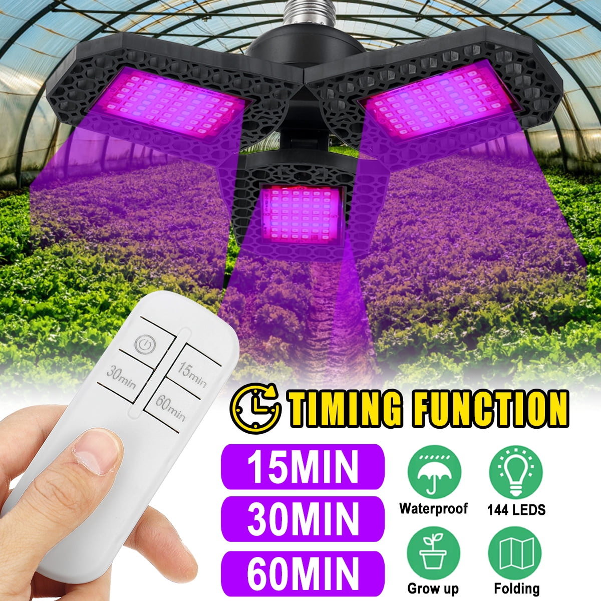 LED Plant Grow Lights Full Spectrum, 2000W Plant Grow Lamp ...