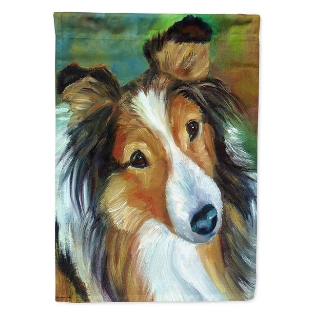 Carolines Treasures 7396CHF Sheltie Drapeau de Curiosité Toile Taille Maison