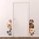 thumbnail image 1 of Etiqueta de la pared del perro y del gato 3D Etiqueta de la pared de 45 * 15 cm, 1 of 5