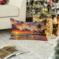 thumbnail image 4 of 2pcs Palm trees sunset tropical Pillow Cover 12x20 Inch Linen Decorative Throw Pillows Perfect Home Decor, Room Decor, 4 of 8