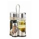 thumbnail image 1 of Condiment Holder Seasoning Rack 4 In 1 Oil Vinegar Dispensers Salt Pepper Shakers Glass Cruet Set, 1 of 5