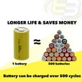 thumbnail image 7 of Exell C Size 1.2V 3000mAh NiCD Rechargeable Battery with Tabs, 7 of 7