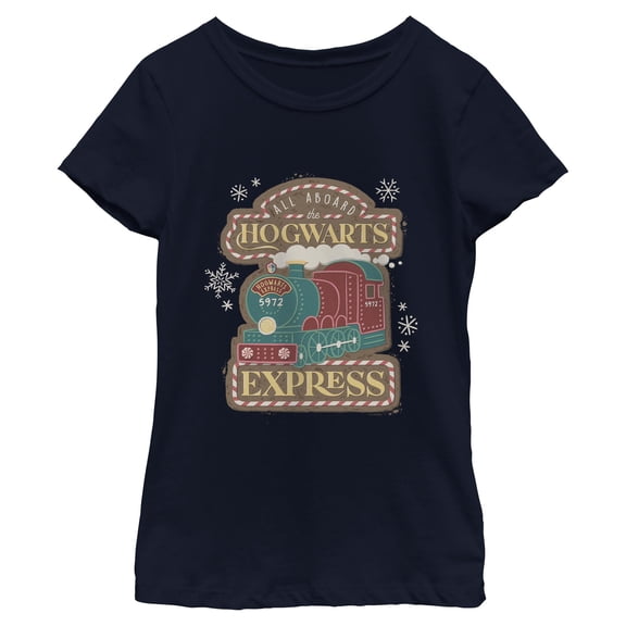 Girls Harry Potter All Aboard Hogwarts Express T Shirt