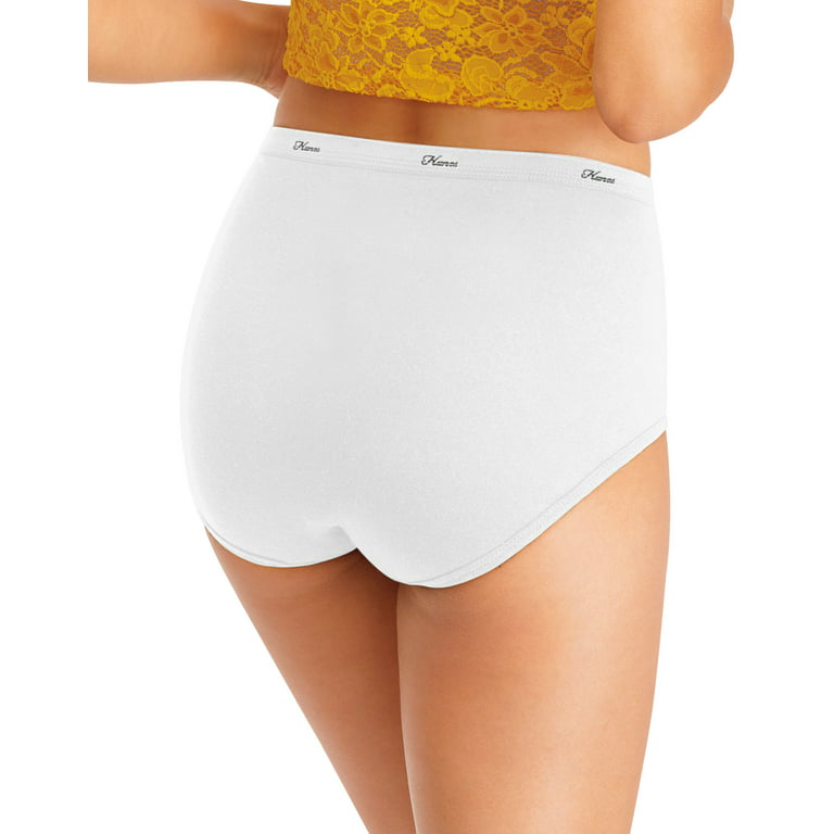 Hanes Women's Cotton Brief Underwear, 10-Pack Assorted 6 