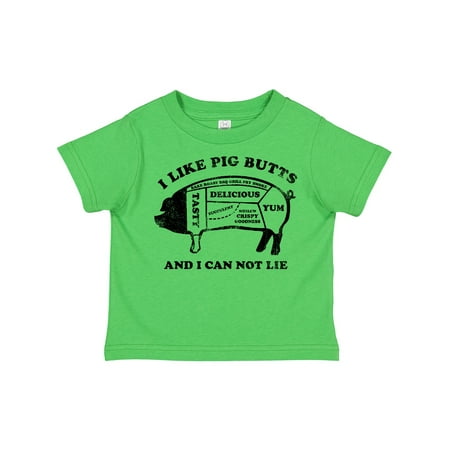 

Inktastic I Like Pig Butts Gift Toddler Boy or Toddler Girl T-Shirt
