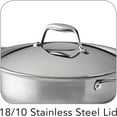 thumbnail image 4 of Tramontina Signature 4-Quart Tri-Ply Clad Stainless Steel Universal Pan with Lid, Induction Ready, Oven-Safe, Dishwasher Safe, 4 of 5