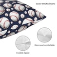 thumbnail image 3 of Pofeuu Cute Basebal Print Double-sided plush pillowcase Square Throw Pillow Covers Pillows Cover for Living Room Bedroom Sofa Couch Cushion Cover（No pillow core）-20"x20", 3 of 7