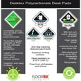thumbnail image 6 of Desktex Anti-slip Polycarbonate Desk Pad Rectangle - 36" Width x 20" Depth - Polycarbonate, Polyvinyl Chloride (PVC) - Crystal Clear, 6 of 7