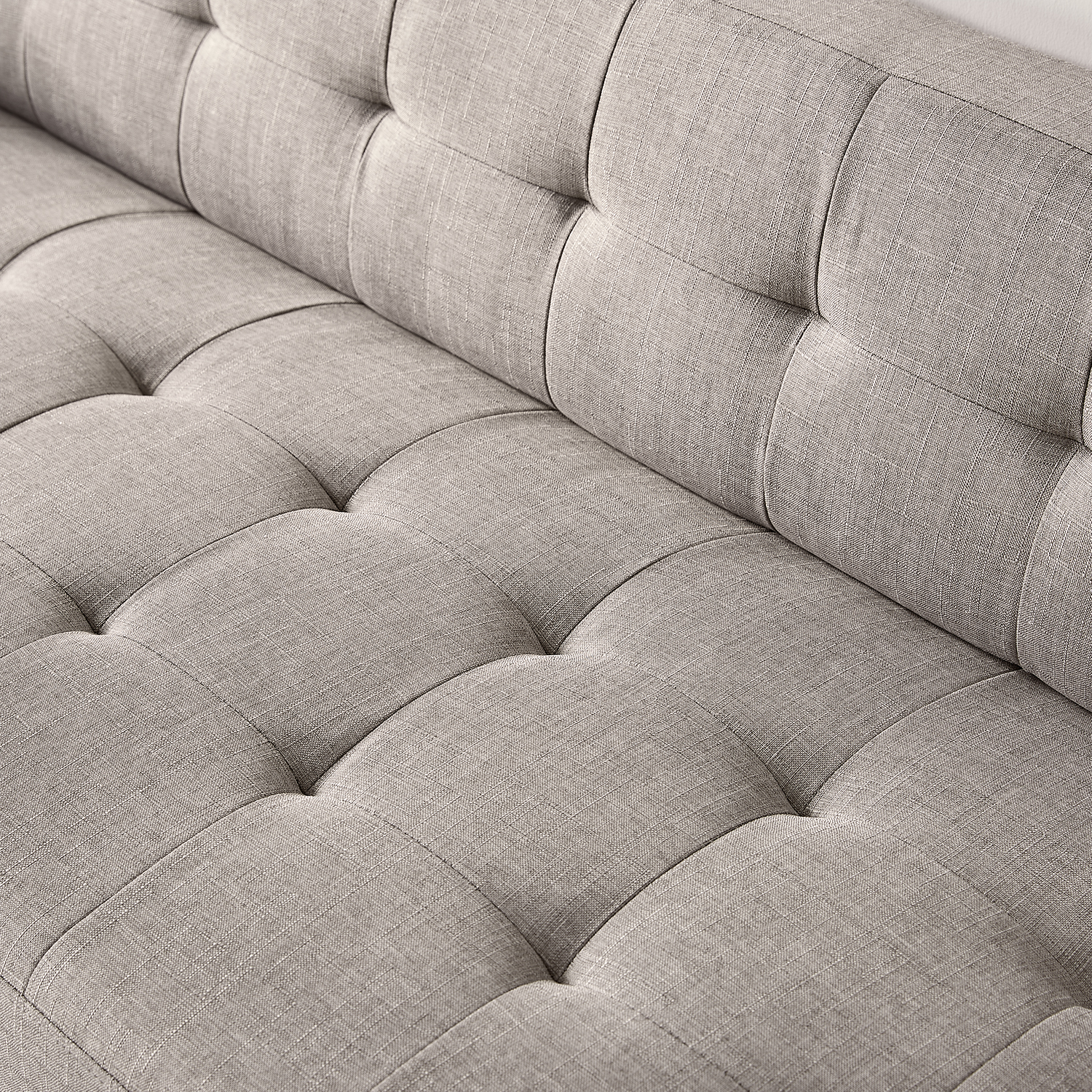 Woven Paths Pascal 73" Fabric Sofa Couch, Oatmeal - image 5 of 7