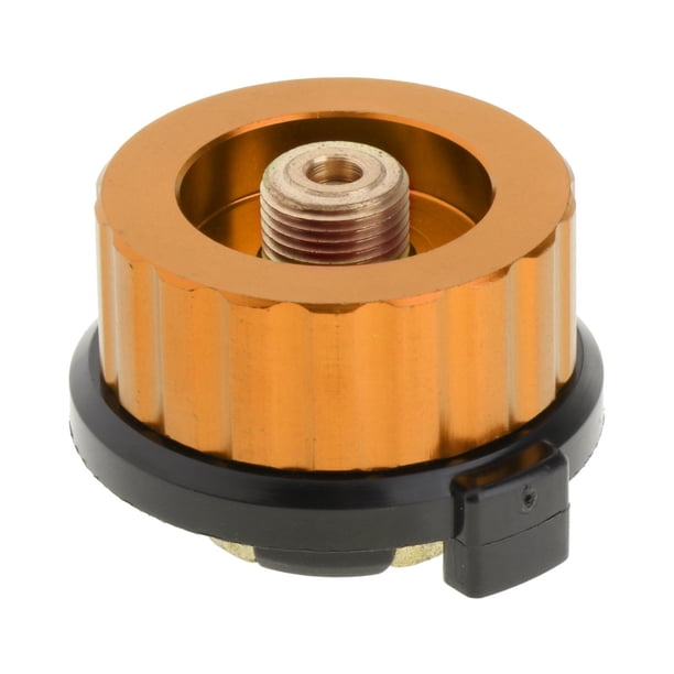 Adaptador de gas Adaptador de botella de gas duradero seguro Conexión de la Tipo Cola Adaptador de estufa al aire libre