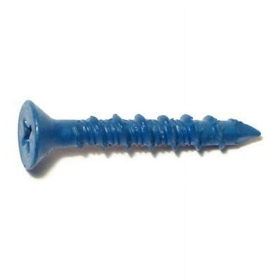 3/16" x 1-1/4" Blue Star Drive Flat Tapcon Masonry Screws MNSF-107 (35 pcs.)