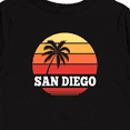 thumbnail image 4 of Inktastic San Diego California Vacation Retro Sunset Boys or Girls Long Sleeve Toddler T-Shirt, 4 of 5