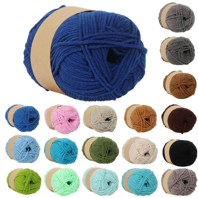 50G 5MM Thick Handknitting Yarn Winter Warm Soft Wool Yarn for