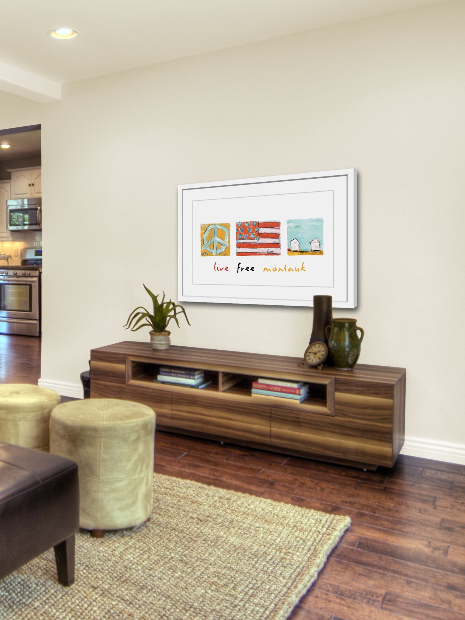 Marmont Hill "Live Free Montauk" by Tori Campisi Painting Print in Frame
