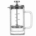 thumbnail image 1 of Double Layer High Borosilicate Glass Press Pot With Scale, 1 of 5
