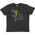 thumbnail image 3 of Inktastic Let the Good Times Roll Mardi Gras Jester Youth T-Shirt, 3 of 5