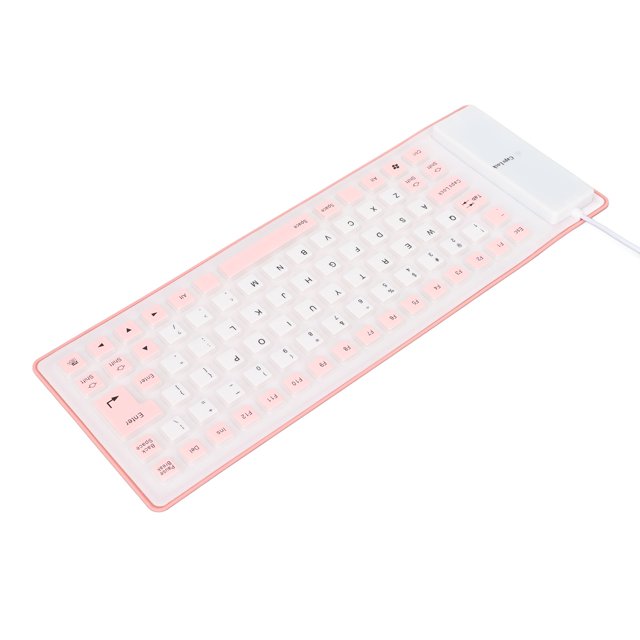 85 Teclas Estándar USB Con Cable Portátil Suave Plegable Teclado De Silicona, Ligero Silencioso Flexible A Prueba De Agua Teclado Herramienta Para PC Portátil