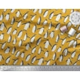 thumbnail image 2 of Soimoi Gold Velvet Fabric Penguin Ocean Printed Fabric 1 Yard 58 Inch Wide, 2 of 3