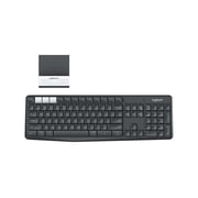 Logitech K375s Multi-Device Wireless Keyboard and Stand Combo 920-008165 Black Bluetooth Wireless K375s Multi-Device Wireless Keyboard and Stand Combo