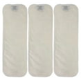 Diaper Booster Pads Snapin Bamboo Inserts for Cloth Diapers (Size 2