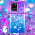 thumbnail image 4 of Funda para Samsung Galaxy S20 Ultra 5G Brillantina Líquida Divertida Reluciente y con Cristales en Movimiento Cuerpo Cruzado con Cordón Ajustable, 4 of 5