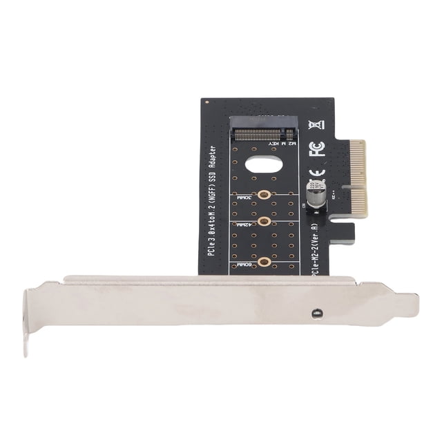 PCI Express Riser Card, PCIe To NGFF Adapter Gold Plated Connector Wide Compatibility for 2230 2242 2260 2280 22110 SSD