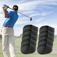 thumbnail image 1 of Langgg Golf Head Covers PU Portable Protector for Athlete Travel Golf Training Black Small, 1 of 9