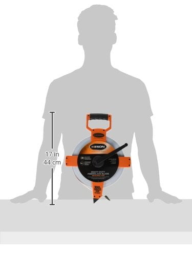 Keson OTR10300 Open Reel Fiberglass Tape Measure Reel (Graduations: 1/10, 1/100), 300-Foot CA2