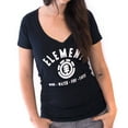 thumbnail image 1 of Element - T-Shirt Col en V Juniors Noir Lock Up, 1 of 1