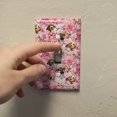 thumbnail image 3 of Puppies Dogs Pink Flowers Pattern Plastic Wall Decor Toggle Light Switch Plate Cover, 3 of 4